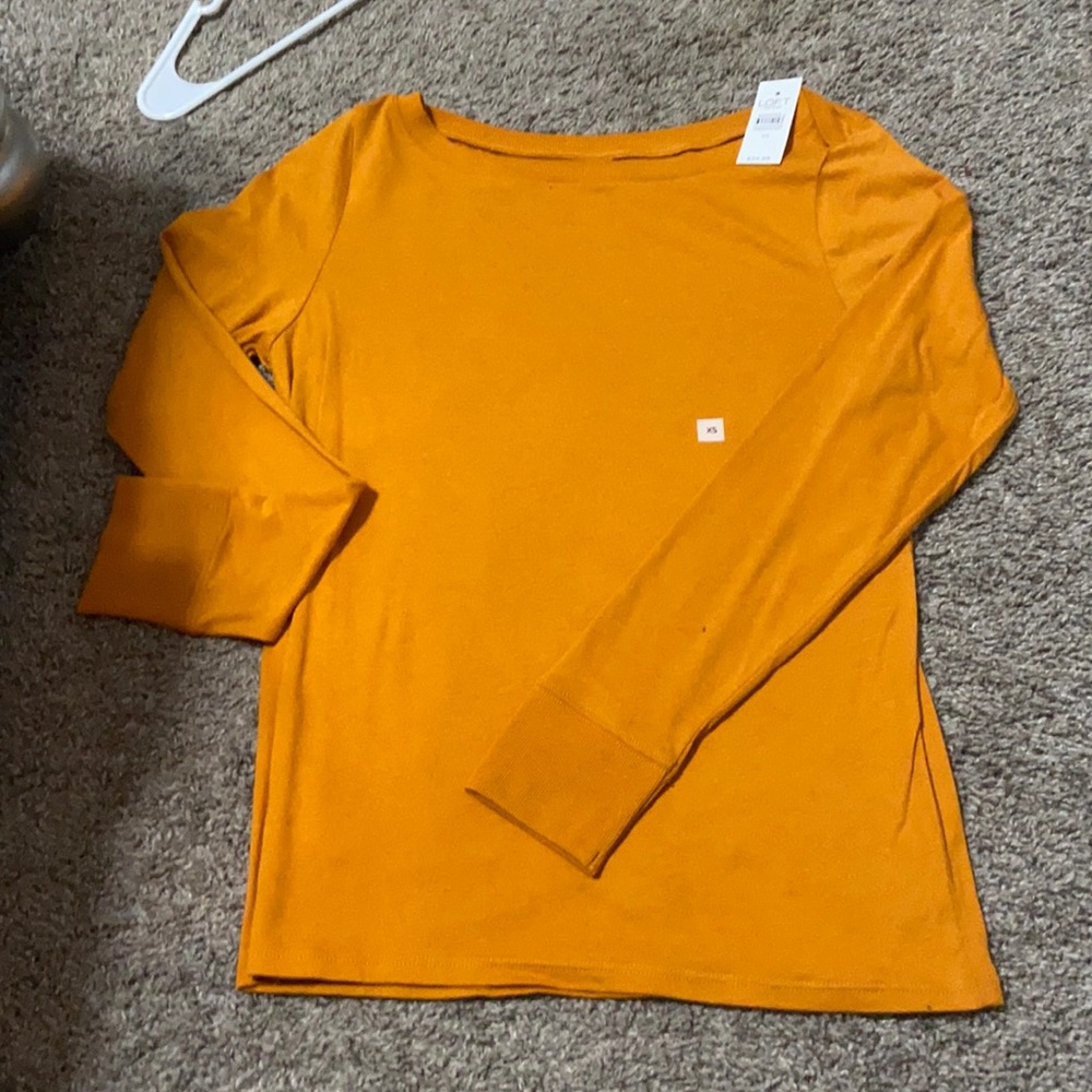 NWT. LOFT long sleeve boat neck tee